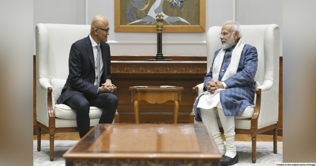 Microsoft chief Satya Nadella meets PM Modi, says India's digital transformation inspiring